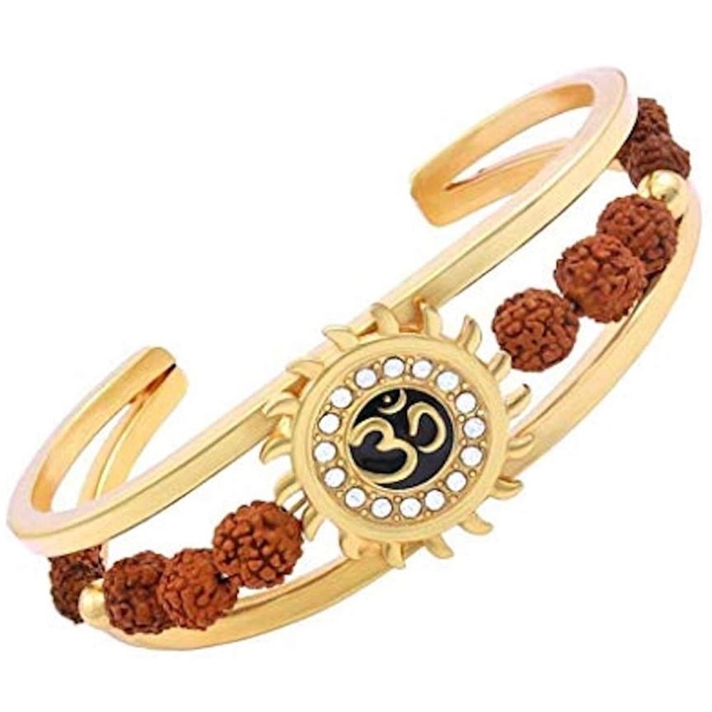 Om rudraksha adjustable bracelet